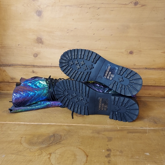 OCHO TOROS Morelia Holographic Thigh High Boots sz 6 - Picture 5 of 8